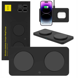 Spacecase Ładowarka indukcyjna Wireless Dual Charger MagCharge WM3B black