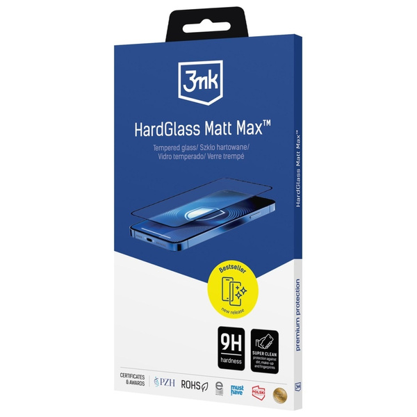 Szkło hartowane 3MK HardGlass Matt Max   do Apple iPhone 17 Pro