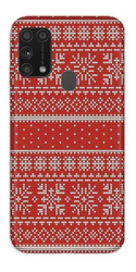 CASEGADGET CASE OVERPRINT RED SNOWFLAKE SAMSUNG GALAXY M31