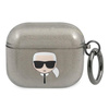 KARL LAGERFELD KLA3UKHGK AIRPODS 3 COVER CZARNY/BLACK GLITTER KARL`S HEAD