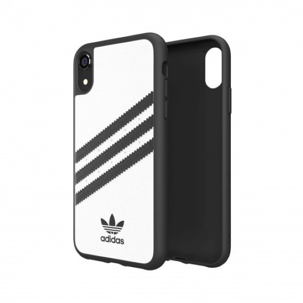 Adidas Moulded Case PU iPhone XR biało-czarny/white-black 32808