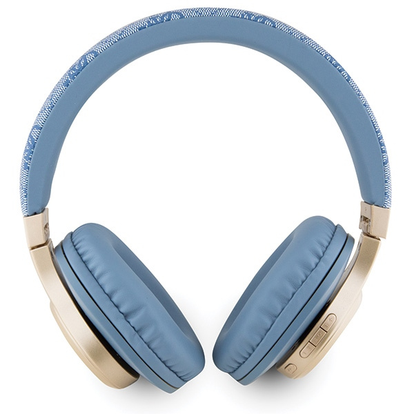 Guess słuchawki nauszne BluetoothGUBH604GEMB niebieski/blue 4G Script