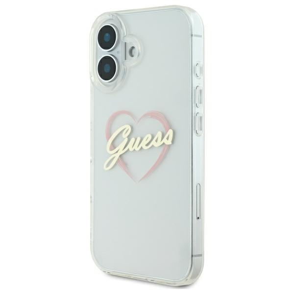 Guess GUHCP16MHCHGSPT iPhone 16 plus6.7" przeźroczysty/transparent hardcase IML Heart