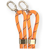 Zestaw crossbody + handstrap Nimmy       Cool&Cute 2.0 pomarańczowo czarny