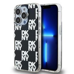 DKNY DKHCP15XHDLCEK iPhone 15 Pro Max6.7" czarny/black hardcase IML Checkered Mono Pattern