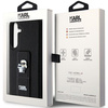 KARL LAGERFELD KLHCS24MGSAKCPK S24+ S926 CZARNY/BLACK HARDCASE GRIPSTAND SAFFIANO KARL&CHOUPETTE PINS