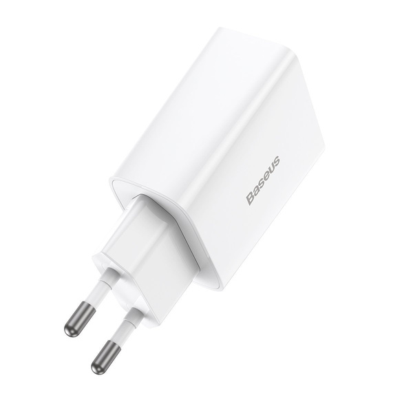 BASEUS SPEED MINI QUICK CHARGER, USB-C, PD, 3A, 20W (WHITE)