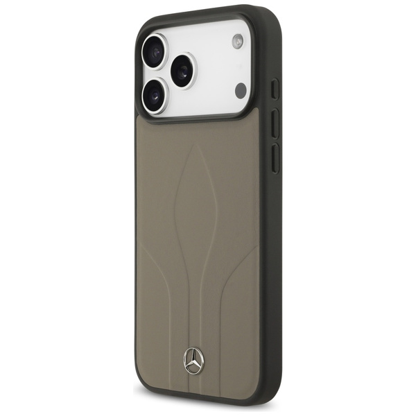 Etui Mercedes Leather The Move MagSafe   do iPhone 17 Pro Max taupe