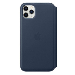 APPLE LEATHER FOLIO IPHONE 11 PRO MAX DEEP SEA BLUE MY1P2ZM/A ORYGINALNA PLOMBA