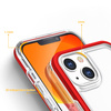 CLEAR 3IN1 CASE FOR IPHONE 13 MINI GEL COVER WITH FRAME RED