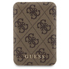 Zestaw Guess GUBPM5P15S4GEMGW iPhone15 6.1" hardcase + Powerbank 5000mAh MagSafe brązowy/brown 4G Metal Logo