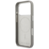 Etui Karl Lagerfeld Karl & Choupette Head Pins Saffiano MagSafe do iPhone 17 Pro Max szary