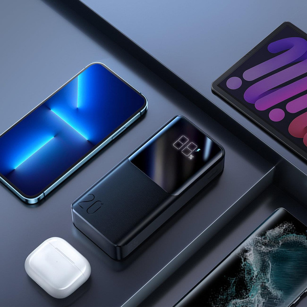Joyroom powerbank 20000mAh 22.5W PD QC3.0 AFC czarny (JR-QP192)