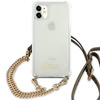 Guess GUHCN61KC4GSGO iPhone 11 6,1"/ Xr Transparent hardcase 4G Gold Chain