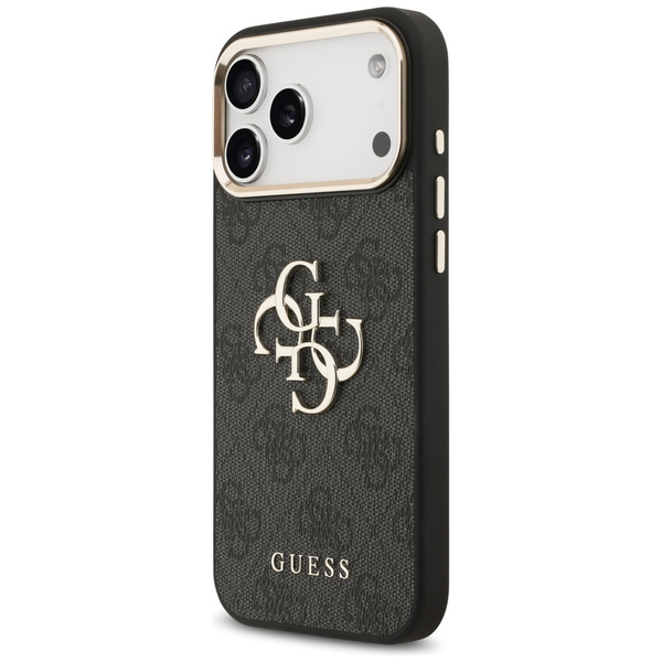 Etui Guess 4G Big 4G Classic Logo do     iPhone 17 Pro Max czarny złoty