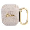 Guess GUA24GSMP AirPods 1/2 coverróżowy/pink 4G Script Metal Collection