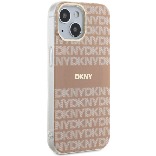 DKNY DKHMP15SHRHSEP iPhone 15 / 14 / 136.1" różowy/pink hardcase IML Mono & Stripe MagSafe