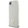 Etui Guess Grained Hot Stamp Peony       Triangle Logo MagSafe do iPhone 16e beżowy