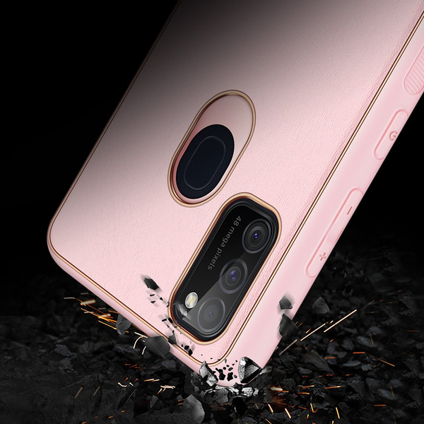 DUX DUCIS YOLO ELEGANT CASE MADE OF SOFT TPU AND PU LEATHER FOR SAMSUNG GALAXY M30S PINK