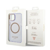 Guess GUHMP14SHTCMU iPhone 14 / 15 / 13 6.1" purpurowy/purple hard case Gold Outline Translucent MagSafe