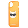 KARL LAGERFELD KLHCP13SCHTRO IPHONE 13 MINI 5,4" POMARAŃCZOWY/ORANGE HARDCASE GLITTER CHOUPETTE FLUO