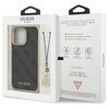 Guess GUHCP14LGF4GGR iPhone 14 Pro 6,1"szary/grey hardcase 4G Charms Collection