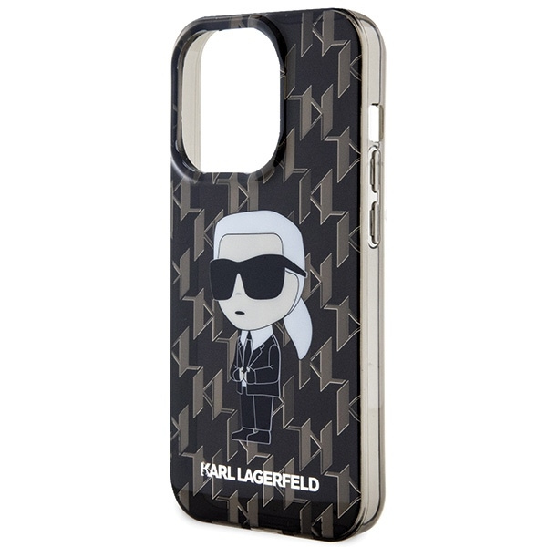 KARL LAGERFELD KLHCP15XHNKMKLK IPHONE 15 PRO MAX 6.7 "BLACK/BLACK HARDCASE MONOGRAM ICONIK