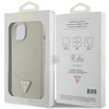 Guess GUHCP15SPCRTHCD iPhone 15 / 14 / 13 6.1" złoty/gold hardcase Croco Triangle Metal Logo