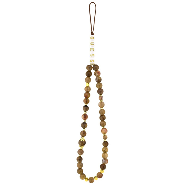 Etui Guess 4G Strap Triangle Logo        MagSafe do iPhone 17 brązowy