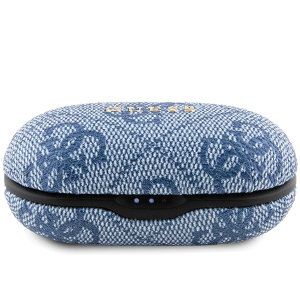 Guess słuchawki Bluetooth GUTWSP4EGBTWS + stacja dokująca ENC niebieski/blue 4G Metal