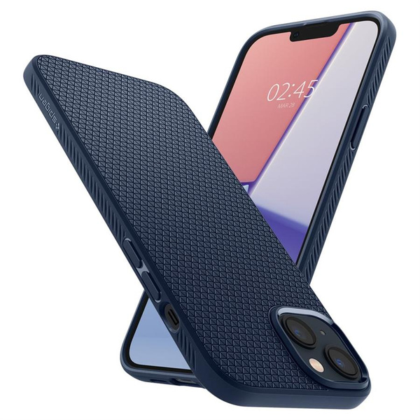Etui Spigen Liquid Air na iPhone 14 Plus - niebieskie