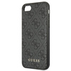 Guess GUHCI8G4GFGR iPhone SE 2022 / 2020/ 7 / 8  szary/grey hard case 4G Metal Gold Logo