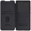 Nillkin Qin Pro Case for Samsung Galaxy S25 Ultra with Flip and Camera Cover - Black
