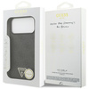 Etui Guess Leather 4G Triangle Strass    MagSafe do iPhone 17 Pro Max czarny