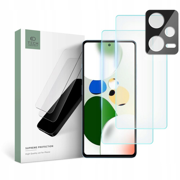 SZKŁO HARTOWANE TECH-PROTECT SUPREME SET XIAOMI REDMI NOTE 12 5G CLEAR