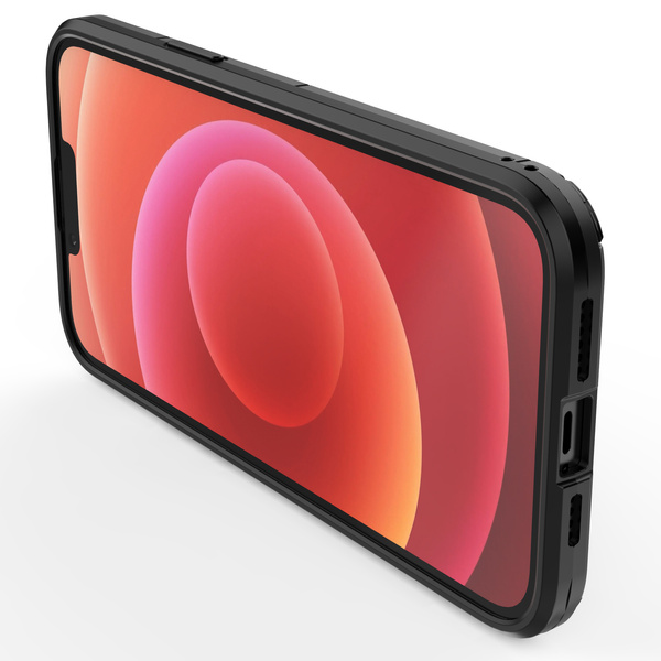 RING ARMOR CASE FOR IPHONE 14 ARMORED COVER MAGNETIC HOLDER RING BLACK