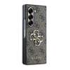 Guess GUHCZFD64GMGBR Z Fold6 F956 brązowy/brown leather 4G Metal Logo