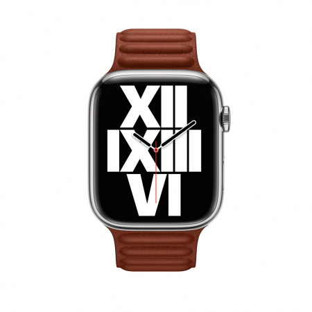 ORIGINAL APPLE LEATHER LINK BAND 38/40/41/42MM SIZE M/L UMBER ORIGINAL SEAL