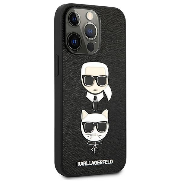 KARL LAGERFELD KLHCP13XSAKICKBK IPHONE 13 PRO MAX 6.7 "BLACK/BLACK HARDCASE SAFFIANO KARL & CHUPETTE