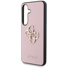 Etui Guess Grained Big 4G Logo Small Classic Logo do Samsung Galaxy S25+ różowy