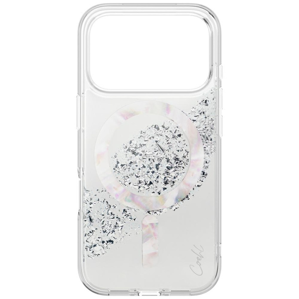 Etui UNIQ Coehl Crystelle do iPhone 17   Pro Max Magnetic Charging srebrny