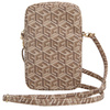 Guess Torebka GUWBZPGCSPGWbrązowy/brown Zip GCube Bottom Stripe