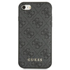 Guess GUHCI8G4GFGR iPhone SE 2022 / 2020/ 7 / 8  szary/grey hard case 4G Metal Gold Logo