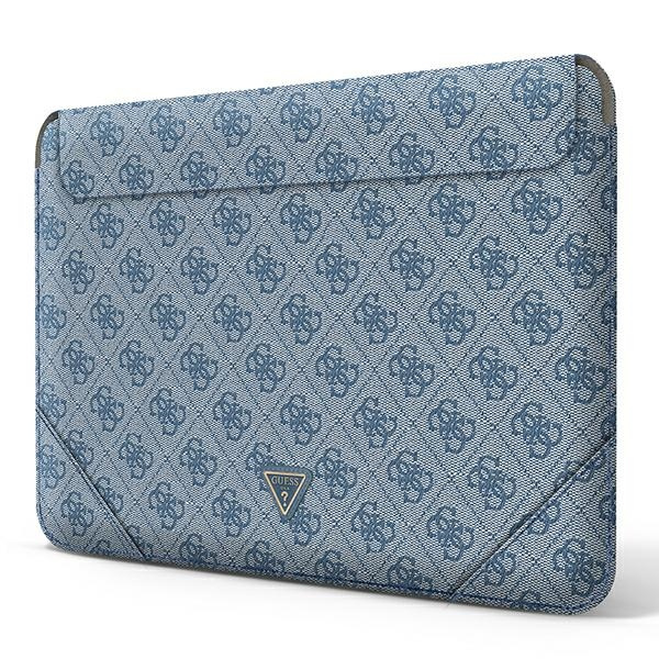 Guess Sleeve GUCS16P4TB 16" niebieski/blue 4G Uptown Triangle logo