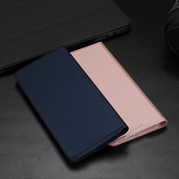 Dux Ducis Skin Pro etui do Xiaomi Redmi Note 12 5G / Poco X5 5G pokrowiec z klapką portfel na kartę podstawka niebieskie