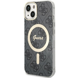 Guess GUHMP14SH4STK iPhone 14 / 15 / 136.1" czarny/black hardcase 4G MagSafe
