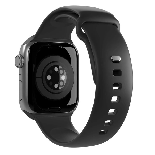 PURO ICON Band Elastic Apple Watch Strap 4/5/6/7/SE/8/9/10 40/41/42mm (S/M & M/L) (Black)