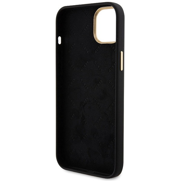 Guess GUHCP15SM4DGPK iPhone 15 / 14 / 136.1" czarny/black hardcase Silicone Logo Strass 4G