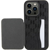 Etui Karl Lagerfeld Saffiano Cardslots and Stand Monogram Ikonik Patch do iPhone 15 Pro - czarne