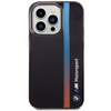 Etui BMW IML Tricolor Stripe na iPhone 14 Pro Max - czarne